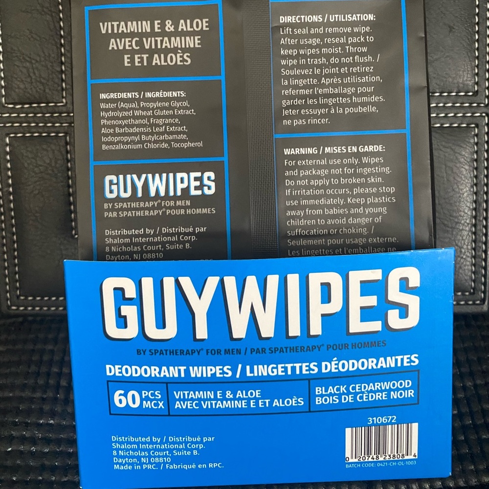 NOT FOR SALE! FULL BODY DEIDORANT WIPES